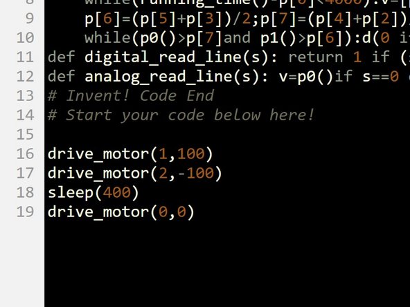 We're going to need to turn the robot 90 degrees again to complete this challenge.