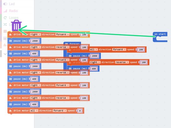 Anything inside this loop is just repeated forever.