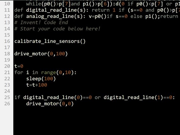 We now need to add a variable that acts as a counter - it will count how many milliseconds of delay have happened.