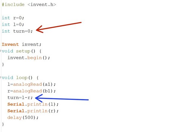 The larger the difference between l and r, the further the robot is from the line so the more we need to turn.