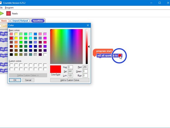 It's really easy to control the red, green and blue LEDs separately to make any colour we like.