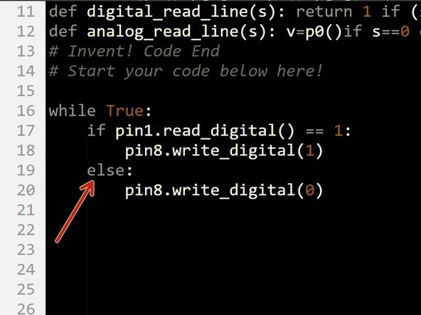 Often, we want to do one thing if something is 1, and something else if it is 0, like turn on/off the LED.
