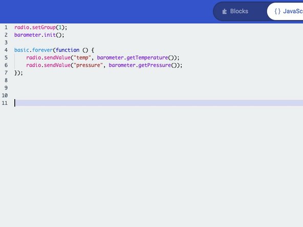 We'll be using the micro:bit's internal radio to communicate between the station and the receiver, hence the radio namespace.
