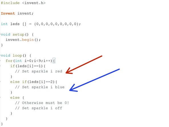 We are going to use this array to store the 'states' of the LEDs for the tic tac toe game: