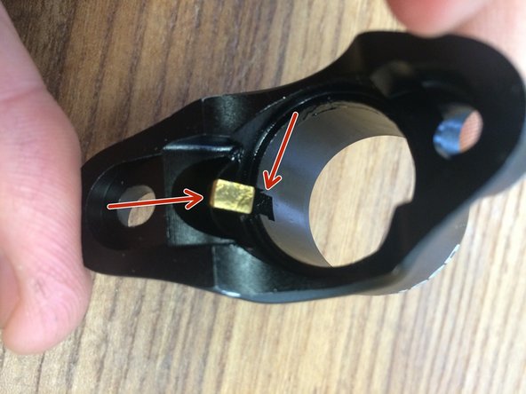 Clean and lightly grease inside the head of the post