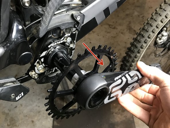You can now remove the drive side crank from the bike.