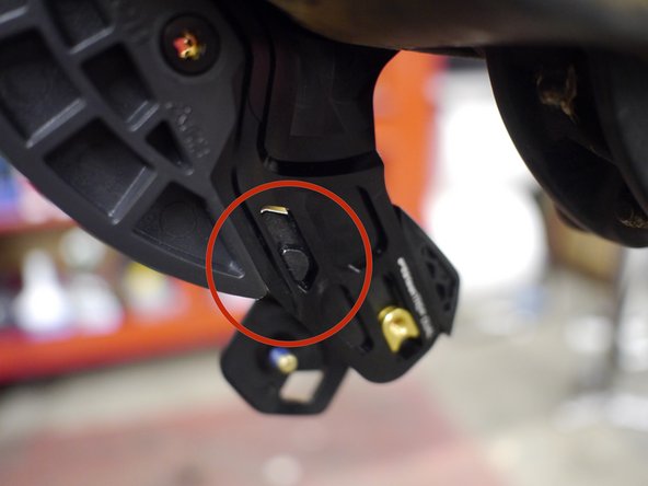 Adjust the lower slider to the position that matches the size of your big chainring