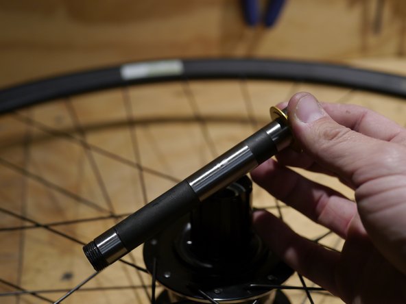Be careful not to dislodge the freehub body