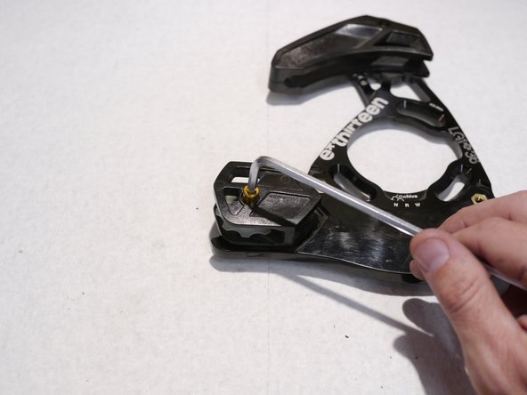 Align the lower slider nut with the bolt