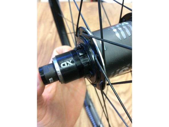 Make sure the axle is fully seated in the hub shell and that the pawls are ratcheting properly