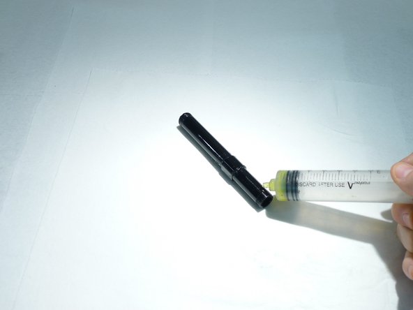 Lightly grease steel axle