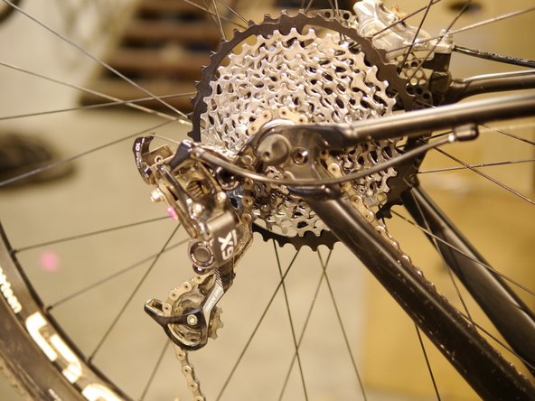 Install the wheel back on the bike