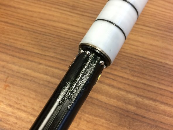 Slide the pillar into the inner tube