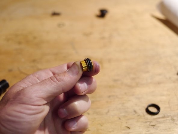 The dust seals can be removed from the axle and Spin Control knob and cleaned or replaced