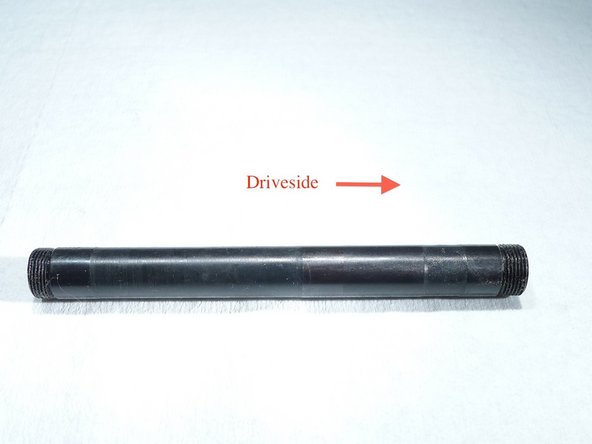 Install drive side endcap onto the axle