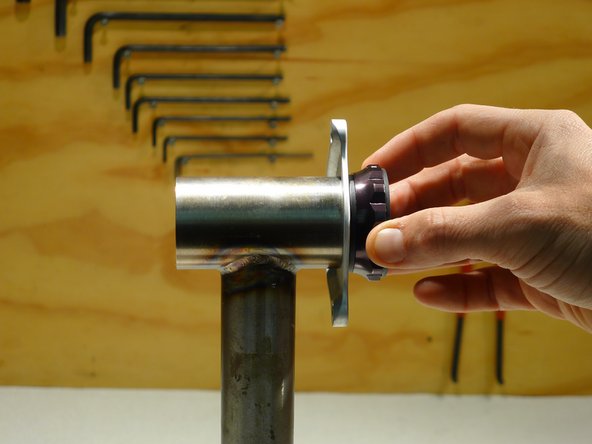 If you are going to use the BB mount adapter, remove your bottom bracket cup and install the adapter, replacing the 2.5mm spacer that is closest to the frame. If there is only one spacer, replace it.