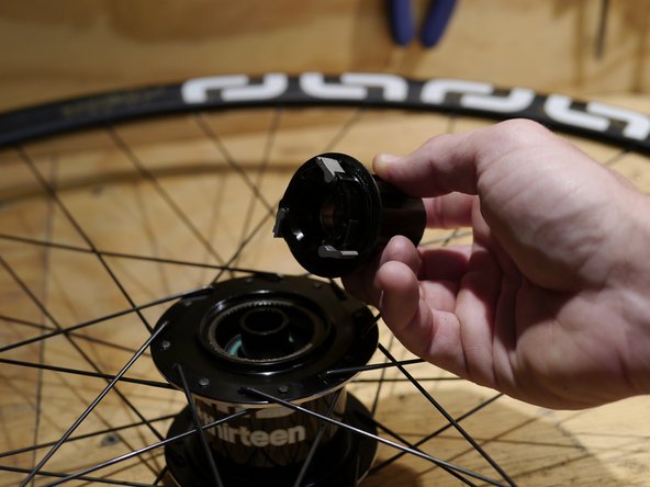 Note: this spacer is not used with the XX1 freehub body