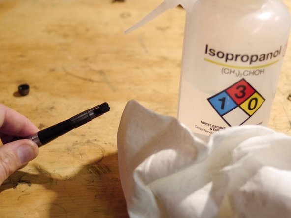 Clean the Igus bearings and bearing seats with denatured alcohol