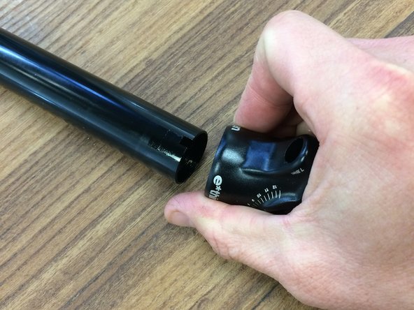 Wiggle the post head while pushing to install