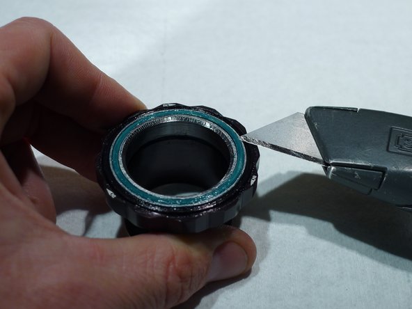 The cartridge bearing should now be exposed