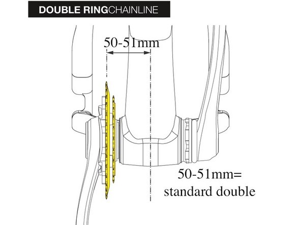 Our TRS line of dual (2x) ring guides will fit both standard doubles and wide chainline double cranks