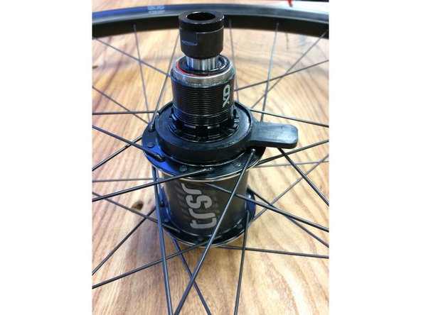 Make sure the freehub shim is sandwiched between the freehub body and the black tube that protrudes from the main hub body