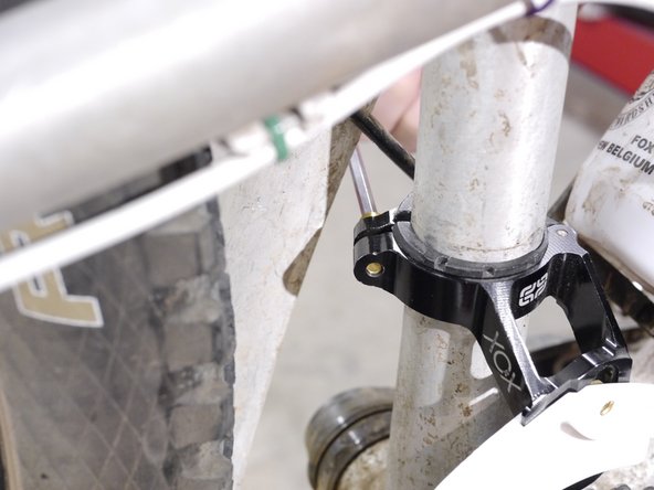 Finally, adjust the guide vertically such that the slider is ~3mm over the chainring