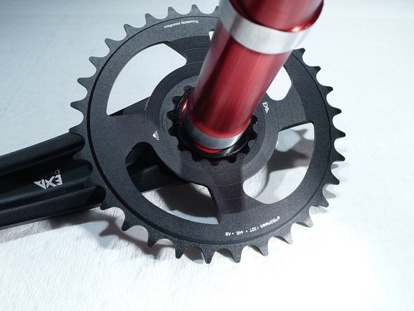 Press firmly to seat the splines