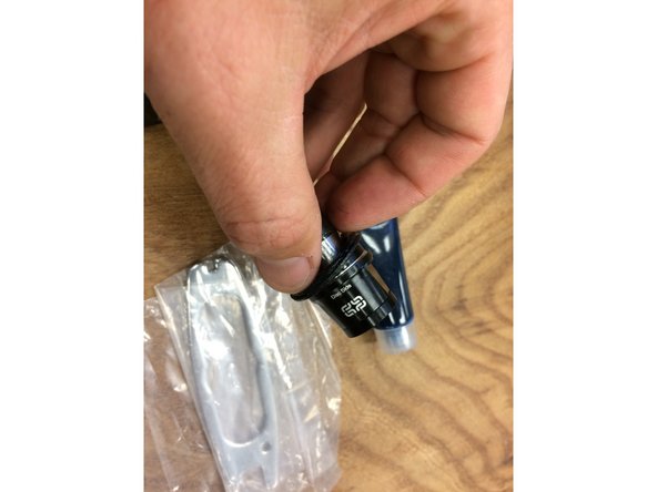 First, make sure the non-drive endcap seal is seated on the endcap as shown