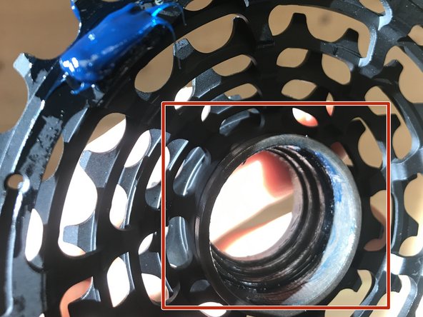 **Do not remove the engineered plastic bushing. This piece is critical for proper cassette function**