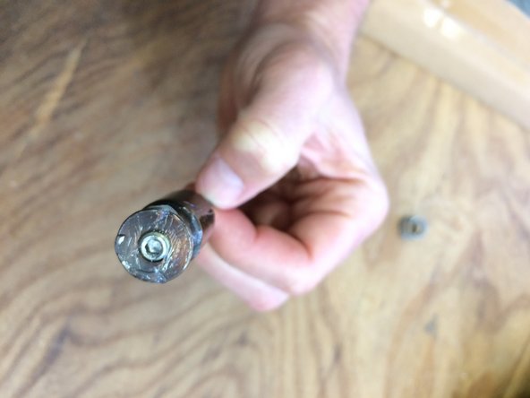 If needed, remove the set screw to access and remove the spoke