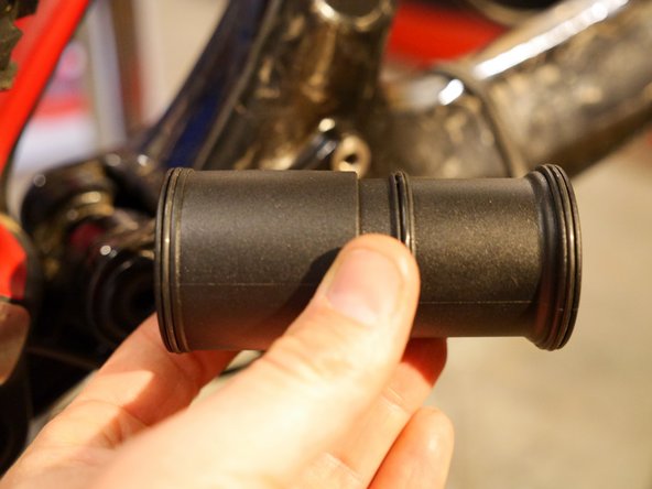 Insert center tube into the frame