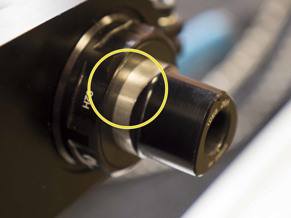 You should see nearly 100% of the P3 interface protruding from the BB, if this is not the case either your BB shell is oversized or the BB may have been installed improperly. Stop install, measure BB shell width and refer to BB install instructions