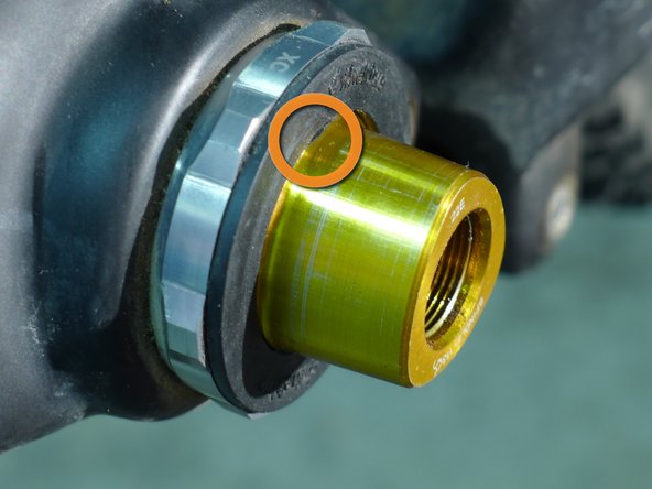 You should see nearly 100% of the machined interface protruding from the BB, if this is not the case either your BB shell is oversized or the BB may have been installed improperly. Stop install, measure BB shell width and refer to BB install instructions