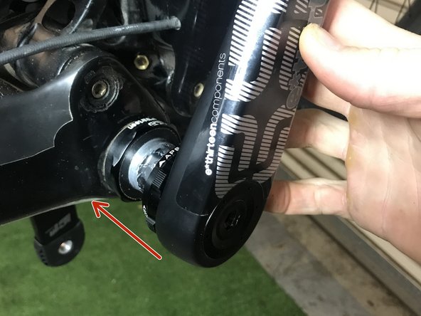 Install the non-drive side crank arm.