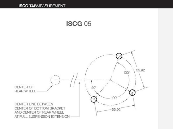 ISCG spacers are used to adjust the chain line of the guide to match your cranks