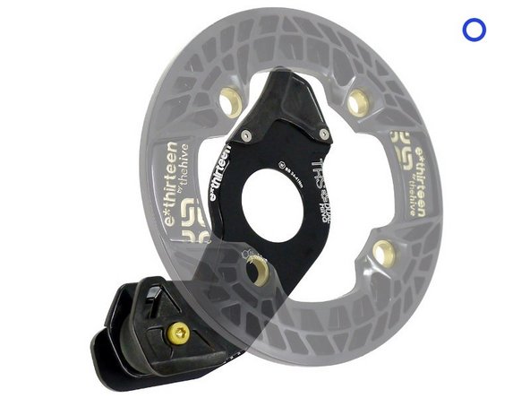 And one that allows you to use a ring mounted bash guard (sold separately) in the big ring position if your cranks allow it