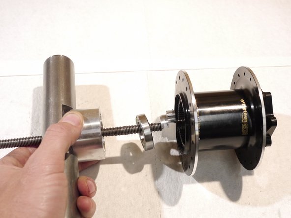 Remove the bearing from the hub shell