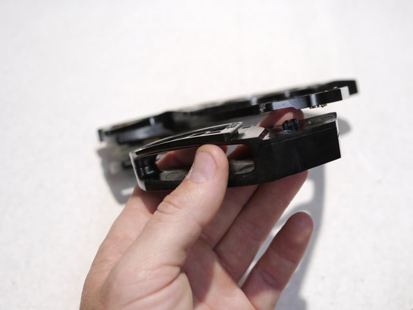 To replace the upper slider, insert the slider into the keyway