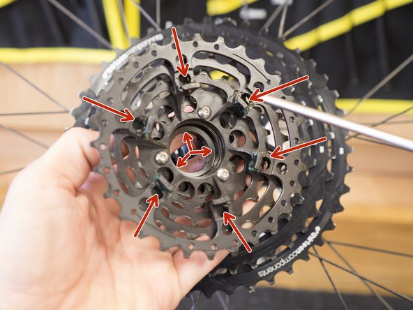 Grease the tangs of the steel sprocket assembly and the inner diameter of the 9-14t cogs  before installing. Don't be shy, apply liberally!