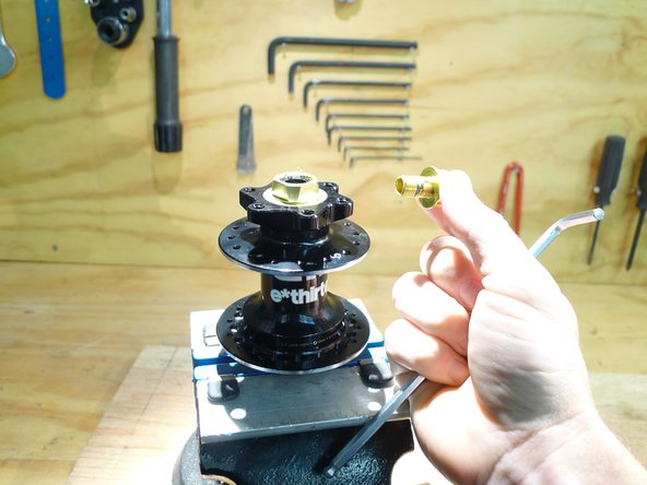 Install the non-drive endcap by turning it clockwise