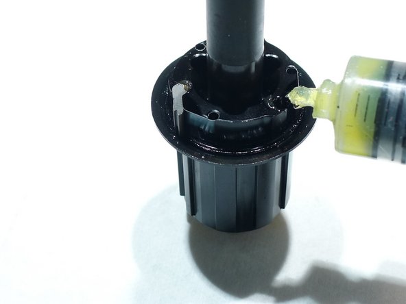 Now that we are done cleaning, lets get some fresh lube in there