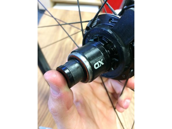 Make sure the freehub shim is sandwiched between the freehub body and the black tube that protrudes from the main hub body