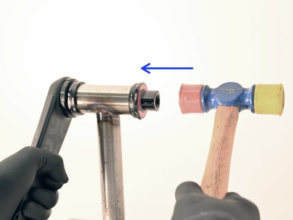 Using the 8mm hex key turn counter-clockwise until the bolt is fully loose.