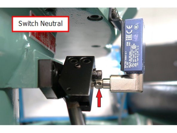 Switch must be carefully aligned before drilling holes in casting. The switch is in neutral position and note position of switch plunger.