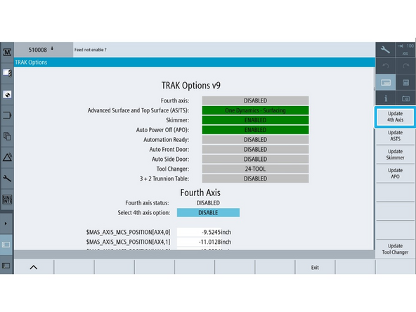 Set the switch to [Run] while the machine is still powered. The machine interior lights will light up after this is done.