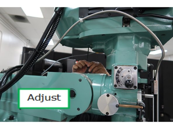 To adjust, loosen the bearing cap. Move the upper cover around slightly until the sound of the spindle sounds normal and tighten down the 6 SHCS using a cross pattern . When done with the alignment, make sure the top cover and bearing cap screws are securely tightened.