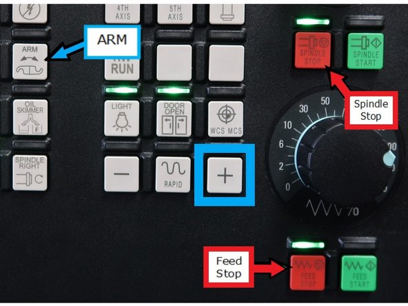 Enter ATC or Swivel Head Service Mode.