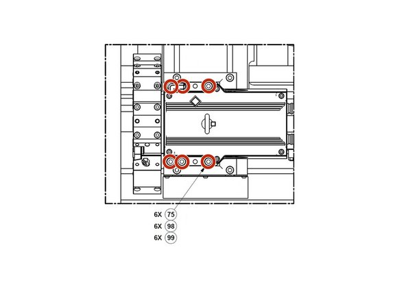 Attach turret to mounting base using the supplied M12 hardware (SHCS, split lock washers &amp; flat washers) and lightly snug fasteners allowing ability to tram in turret. DO NOT tighten!