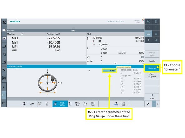 Place the ring gauge near the center of the table.